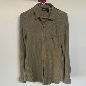 Daytrip Olive Button Down Shirt